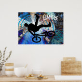 Poster BMX dans un tunnel de gravité (Cuisine)