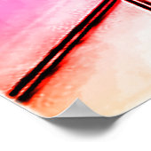 Poster BMX en lignes et cercles (Coin)