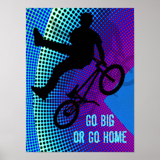 Poster BMX Fractal Movie Marquee Go Big Go Home (Devant)