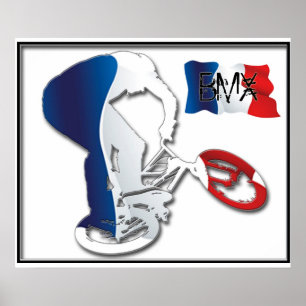 Poster BMX French style 3, Copyright Karen J Williams