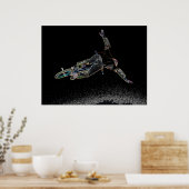 Poster BMX Glow 2, Copyright Karen J Williams (Cuisine)