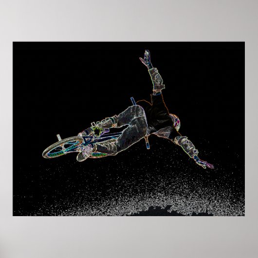 Poster BMX Glow 2, Copyright Karen J Williams (Devant)