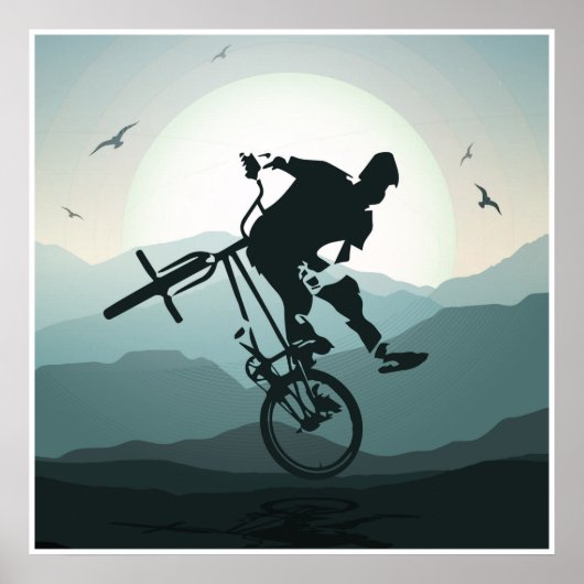 Poster Bmx Imprimer - Vélo Bmx - Poster Bmx (Devant)