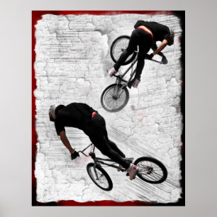 Poster BMX inverse, Copyright Karen J Williams