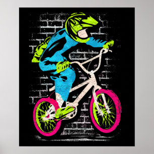 Poster Bmx personnalisé - Graffiti Bmx Bike
