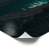 Poster BMX Rider par un lac forestier (Coin)