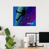 Poster BMX sur le marqueur de film fractal (Bureau à domicile)