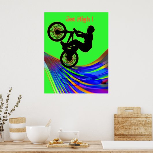 Poster BMX sur Rainbow Road (Cuisine)