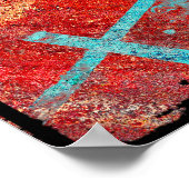 Poster BMX sur Rusty Grunge (Coin)