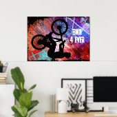Poster BMX sur Rusty Grunge (Bureau à domicile)