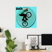 Poster BMX Vortex, Copyright Karen J Williams (Bureau à domicile)