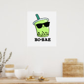 Poster Bo-bae Funny Boba Tea Pun (Cuisine)