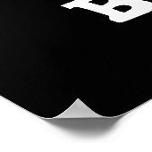 Poster Bo-bae Funny Boba Tea Pun Dark BG (Coin)