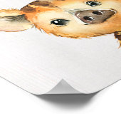 Poster Boar Woodland Nursery Art Imprimer (Coin)