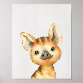 Poster Boar Woodland Nursery Art Imprimer (Devant)