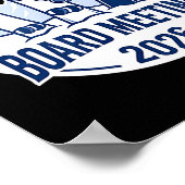 Poster Board Meeting 2026 Funny Snowboarding Winter Srts  (Coin)