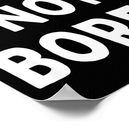 Poster Board Not Bored Funny Board Game Geek Quote Nerdy (Coin)