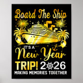 Poster Board The Ship It's A New Year Trip 2026 Matching  (Devant)