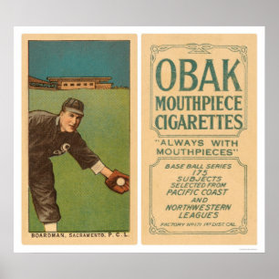 Poster Boardman Sacramento Baseball 1910