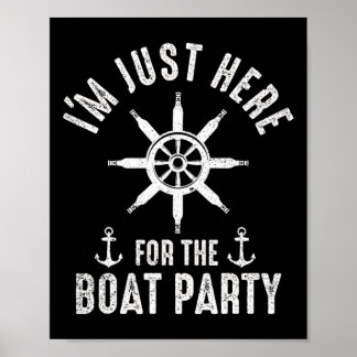 Poster Boat Party Boating Captain Boat Owner Sailor Boate