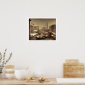 Poster Boat under the Snow (Cuisine)