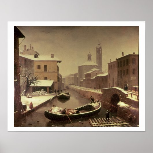 Poster Boat under the Snow (Devant)