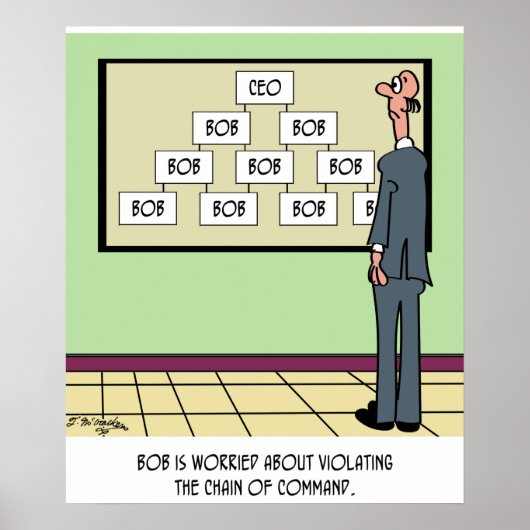 Poster Bob est le seul sur l'organigramme (Devant)