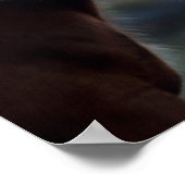 Poster Bob Langrish | Deux chevaux Clydesdale (Coin)