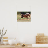 Poster Bob Langrish | Palomino Morgan Horse Bucking (Cuisine)