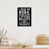 Poster Boba, Poids De Levage, Pensées Inappropriées, Sall (Cuisine)