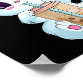 Poster Boba Tea Cat Anime Pour Femmes Kawaii Bubble Tea N (Coin)