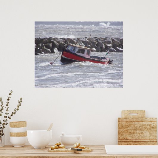 POSTER BOBBING BOAT. (Cuisine)