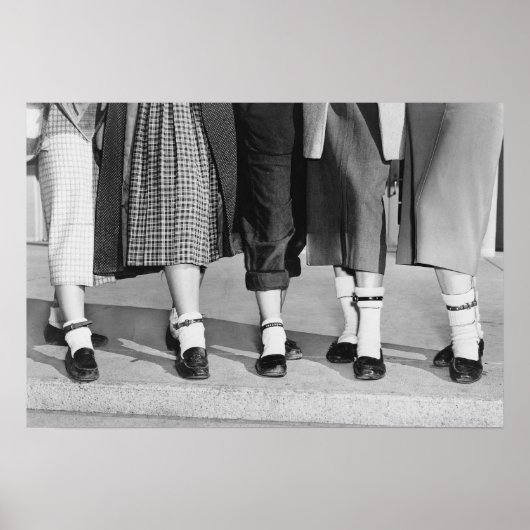 Poster Bobby Socks, 1953. Photo vintage (Devant)