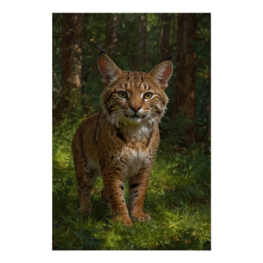 Poster Bobcat Youngster et Forest Trail (Devant)