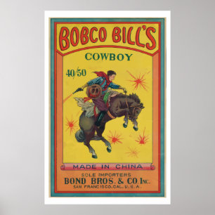 Poster Bobco Bill (pétard chinois vintage)