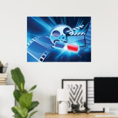Poster Bobine de film de cinéma Soirée cinéma (Bureau à domicile)