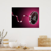 Poster bobine de film volante (Cuisine)