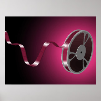 Poster bobine de film volante