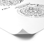 Poster Bobine Pour Brevet De Pêche À La Mouche (Coin)