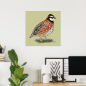 Poster Bobwhite Quail (Bureau à domicile)