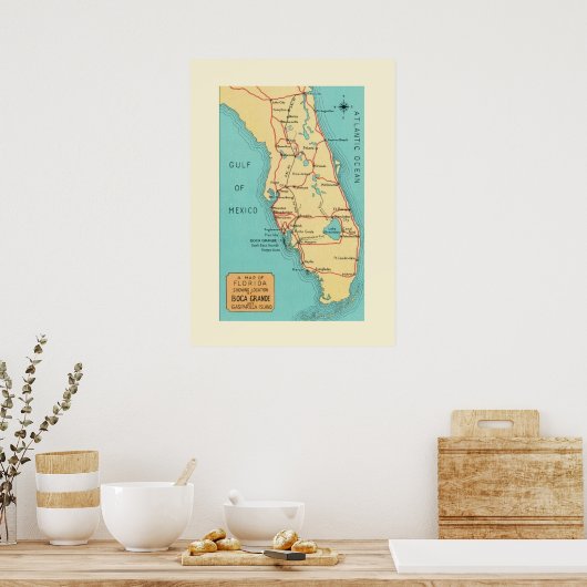 Poster Boca Grande Floride 20x28 (Cuisine)