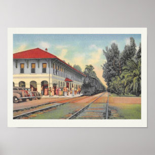 Poster Boca Grande Railroad Station