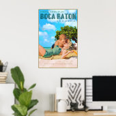 Poster Boca Raton Floride Marilyn Monroe John Kennedy (Bureau à domicile)