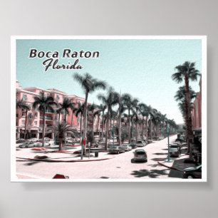 POSTER BOCA RATON - PALM BEACH FLORIDA
