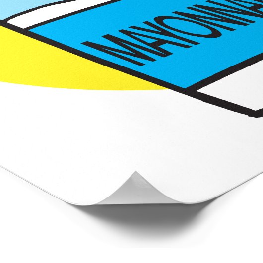 Poster bocal de mayonnaise (Coin)