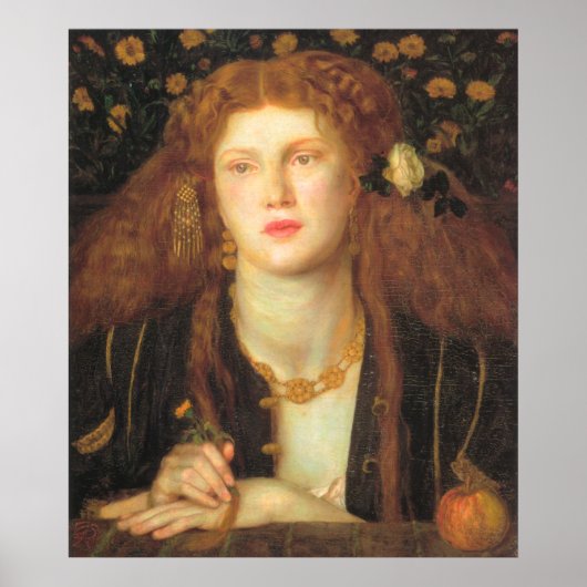 Poster Bocca Baciata - Dante Gabriel Rossetti (Devant)