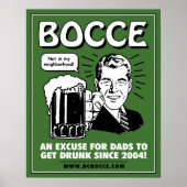 Poster Bocce Dads - Vert (Devant)