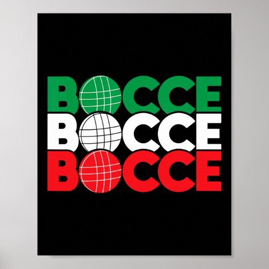Poster Bocce - Enthousiaste de jeu de Byll Lawn Bowling B (Devant)