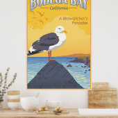 Poster Bodega Bay Californie (Cuisine)
