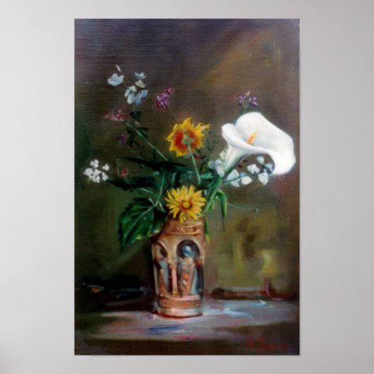 Poster Bodegón de flores (Devant)